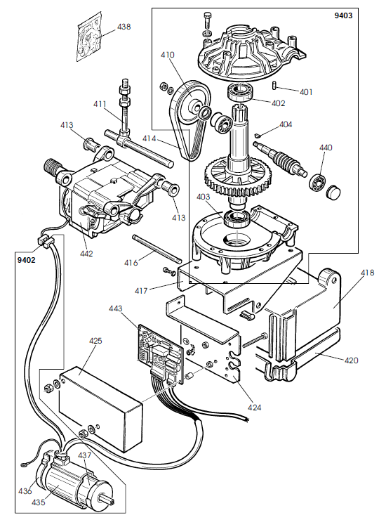 Parts Diagram for Corghi A9820TI