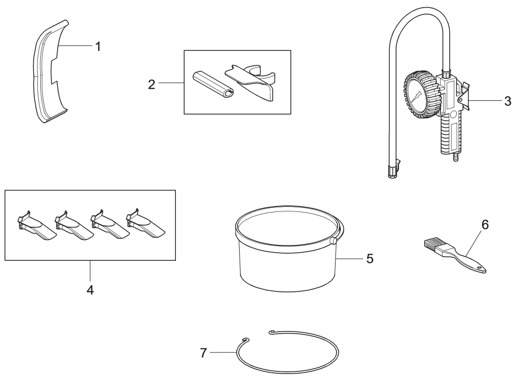 Rotary Model R140i Tire Changer Parts