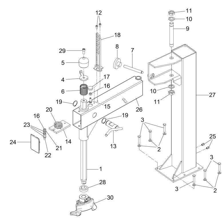 Rotary Model R140i Tire Changer Parts