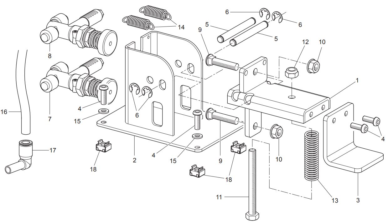 Rotary Model R140i Tire Changer Parts