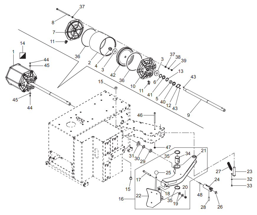 Rotary Model R140i Tire Changer Parts