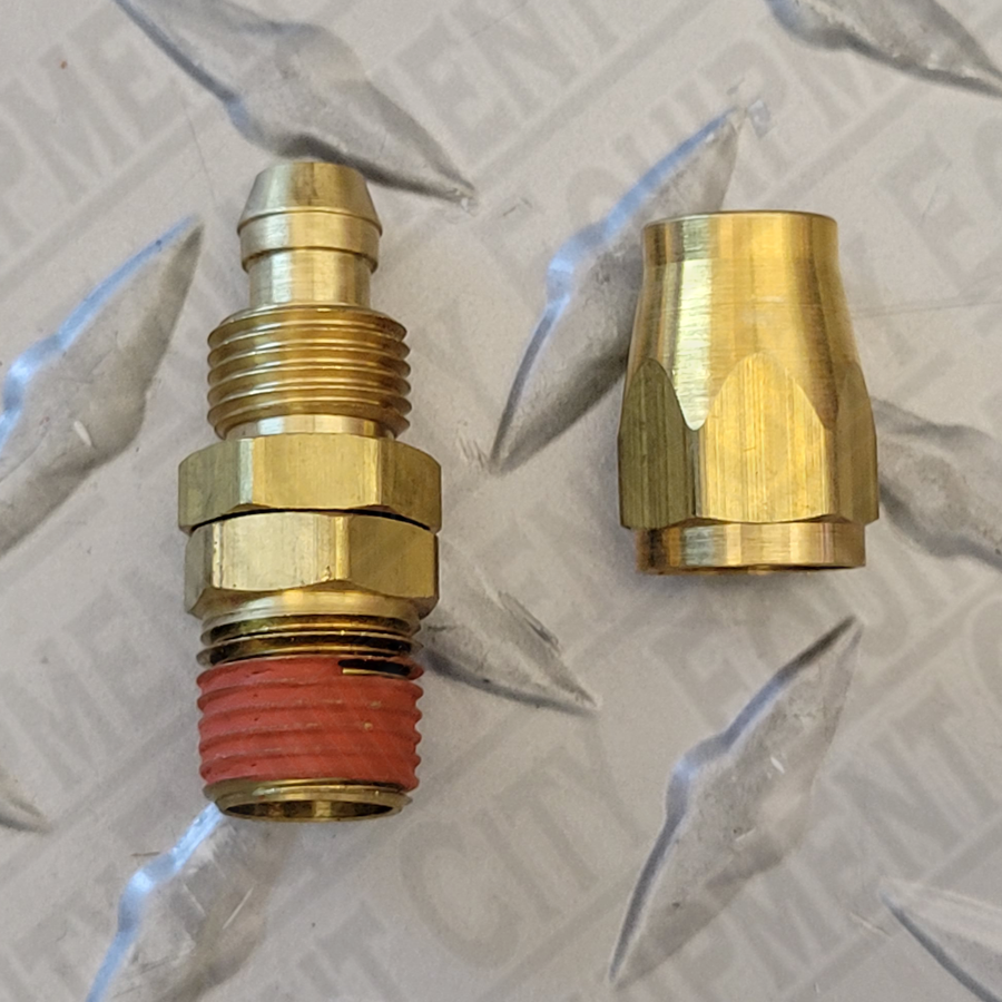 Coilhouse PSM0404 PU Reusable FTG 1/4" ID x 1/4" MPT Swivel