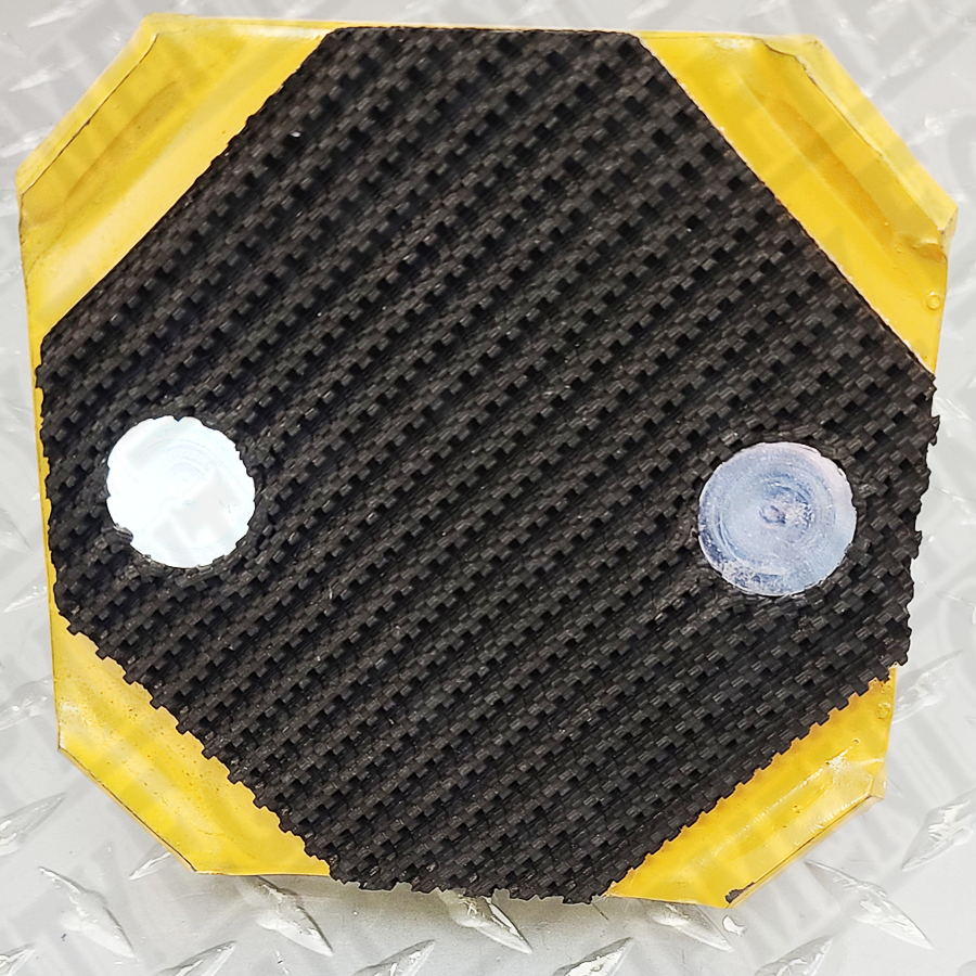 Spin Up Adapter 5 1/2" x 5 1/2" x 1.375 w/ Rubber Pad