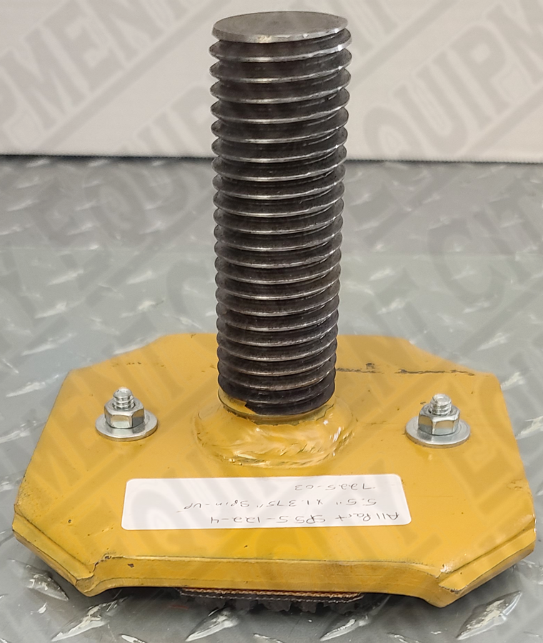 Spin Up Adapter 5 1/2" x 5 1/2" x 1.375 w/ Rubber Pad