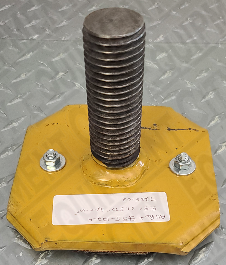 Spin Up Adapter 5 1/2" x 5 1/2" x 1.375 w/ Rubber Pad