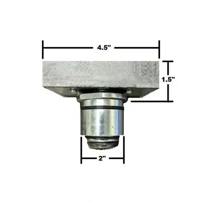 Atlas Z23A608000 Slotted Rubber Spin Up Adapter for 2 Inch Pin Diameter