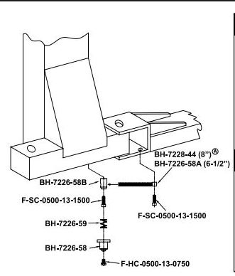 BH-7226-57 Arm Restraint Kit Set of 4 for Complete Lift -  Challenger 1665