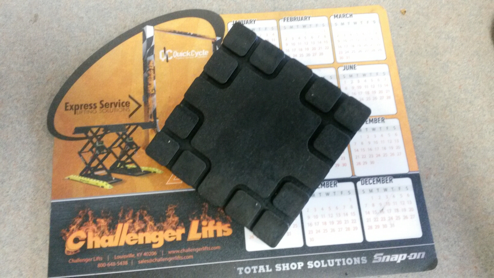 Challenger A1104 Foot Pad Rubber Insert (4"sq.)