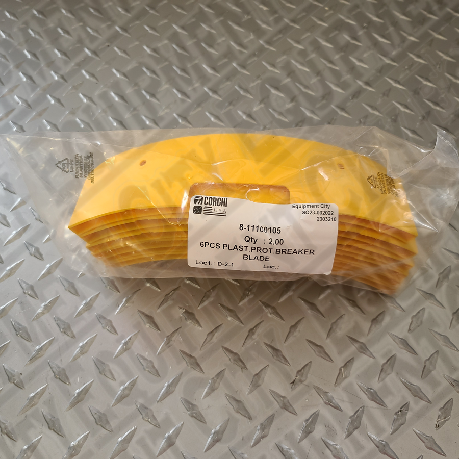 8-11100105  Corghi Yellow Plastic Bead Breaker Cover | 6 ct. | Replaces 801258383