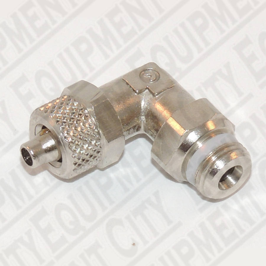 3-00027  Corghi ELBOW FITTING 1/8" (Male) X 6mm Tubing (Female)