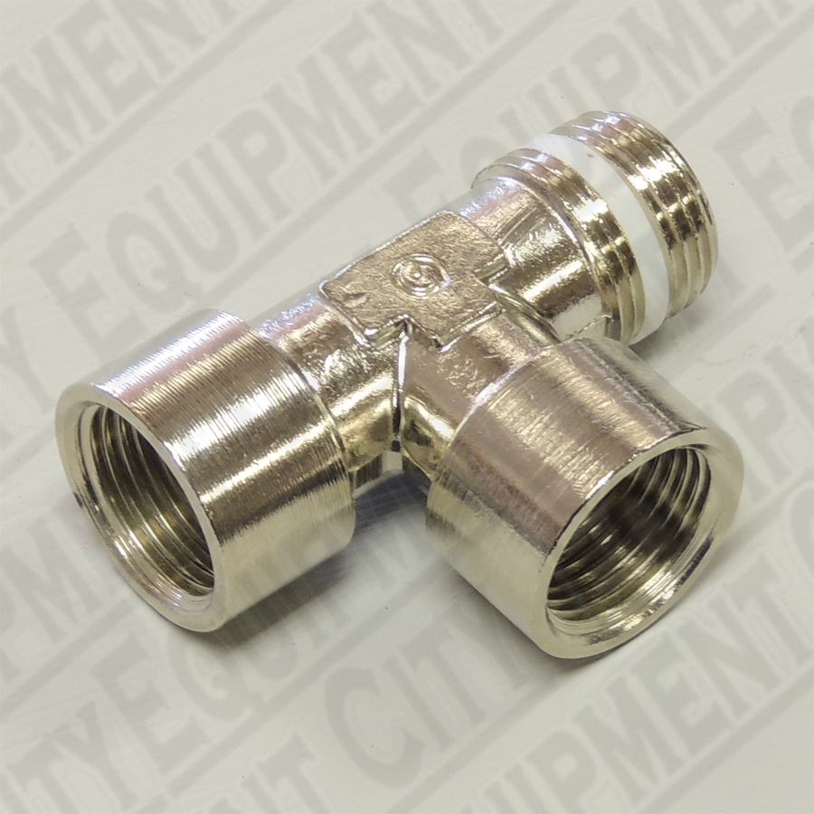 3-00131 Corghi 1/2 Female X 1/2 Female X 1/2 Male T-Connector | Replaces 900449677