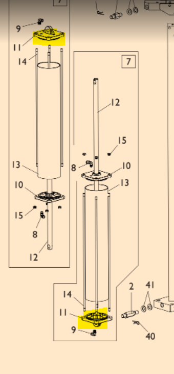 Corghi 4-130671 Closed End Flange