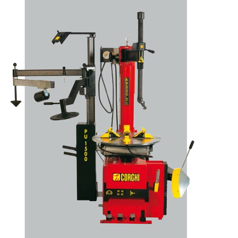Corghi A9220TI-1500 Passenger Vehicle Tire Changer with PU1500 Helper
