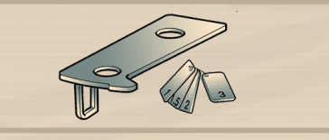 8-11100125  Corghi HEAD ADJUSTMENT TEMPLATE AM50