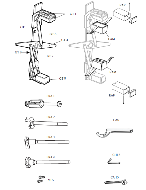 8-21100094  Corghi MOTORCYCLE ADAPTER D.40