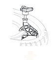 Corghi 801262417 Plastic Bead Pressing Tool 
