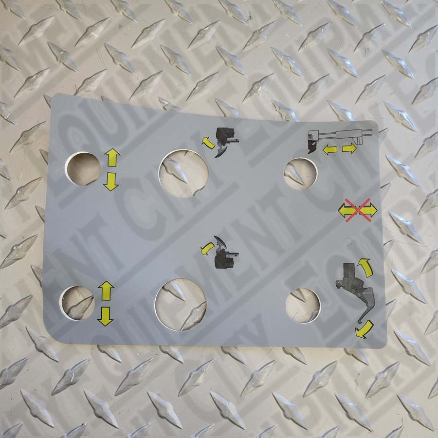Corghi 4-108591 AM-500 CONTROL BOX DECAL