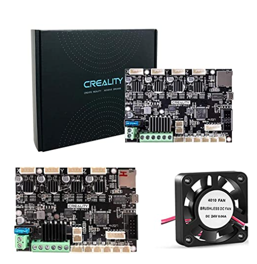 Authentic Creality 4.2.7 32 Bit Silent TMC2225 Motherboard and 24V Ultra Silent Fan Upgrade Kit for Ender 3 / Ender 3 Pro/Ender 5