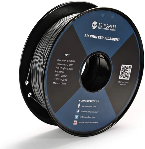 SainSmart TPU Filament 1.75mm 0.8kg / 1.76lb Roll Liquid Luster