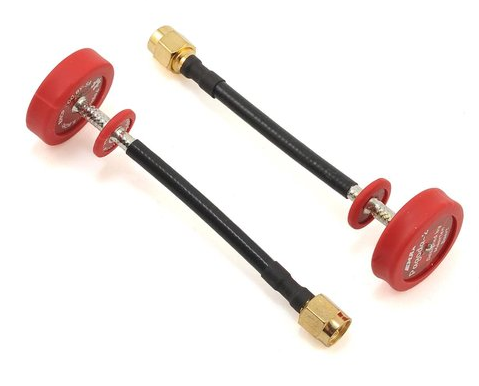 EMAX PAGODA II Antenna by Maarten Baert (2pc) SMA - RHCP (right hand) 80mm RED