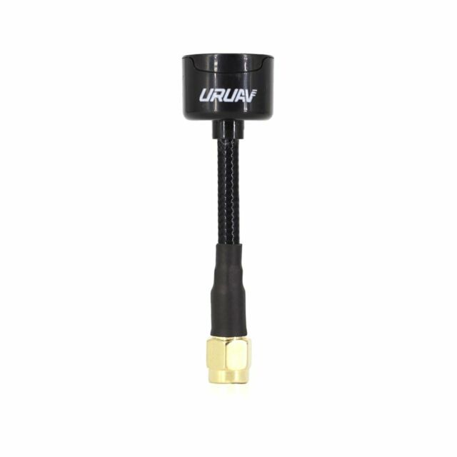 URUAV Lollipop 5.8GHz 2.3dBi Super Mini Antenna RHCP SMA Male / RP-SMA Male For FPV Racing Drone - Black RP-SMA Male