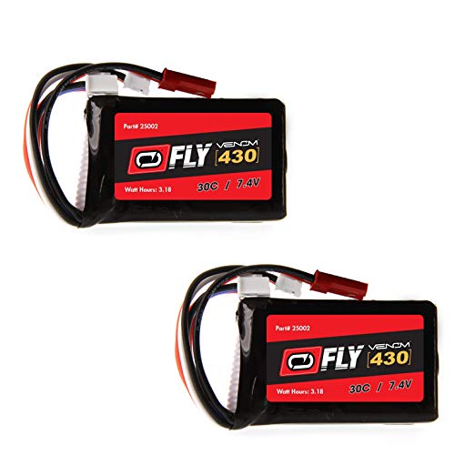 Venom Fly 430mah 2S 7.4v 30C JST Lipo Battery