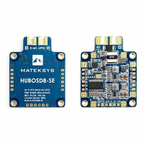 Matek Systems Hubosd8-se W/stosd8-se Current Sensor Dual BEC 6s Max Multirotor