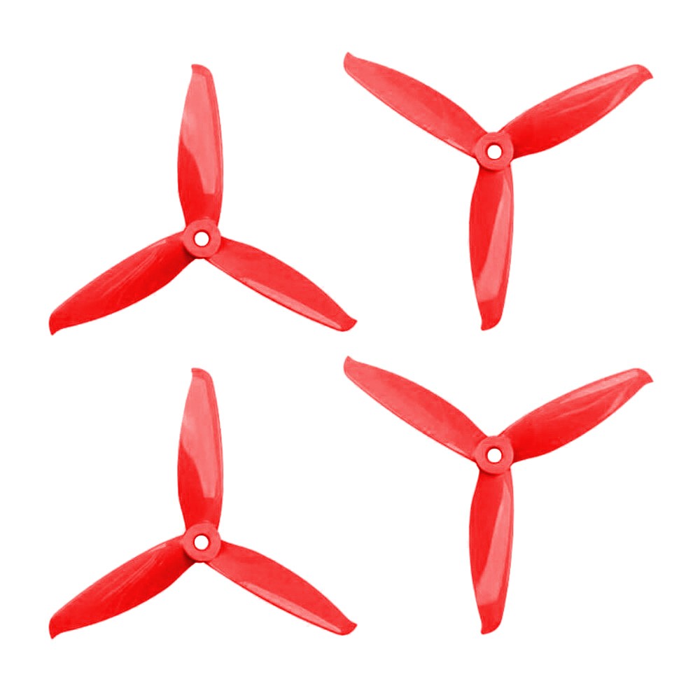 Gemfan 5152 - 3 Blade Propeller - Red PC (Set of 4)