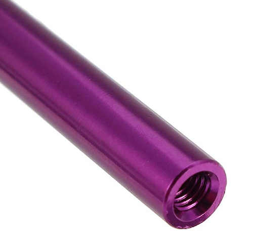 35mm Aluminum Standoffs round rods (Purple)