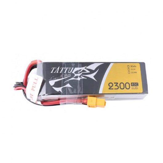 Tattu 2300mAh 45C 3S1P Lipo Battery Pack with XT60 Plug | TA-45C-2300-3S1P-XT60