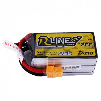 Tattu R-line 95c 5S 1300mah Lipo with XT60 Plug | TA-RL-95C-1300-5S1P