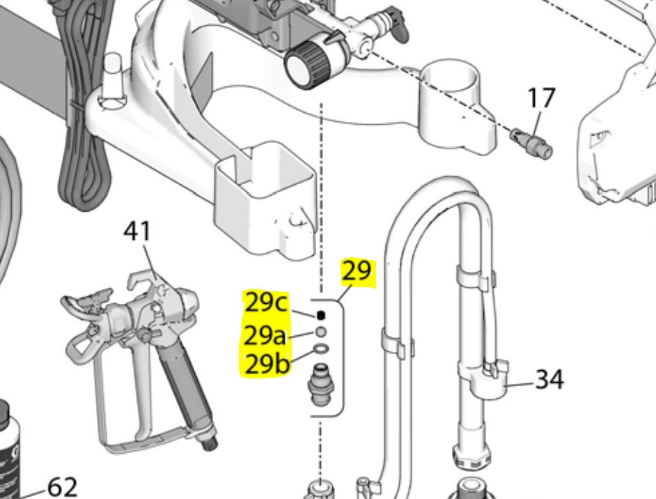 Graco 16E844 Inlet Valve Kit