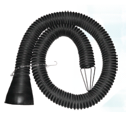 4" Replacement Rubber Hose Assembly, 8'