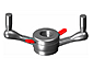 Haweka 143-285-006 Quick Nut w/ Handles 28mm-3.5mm