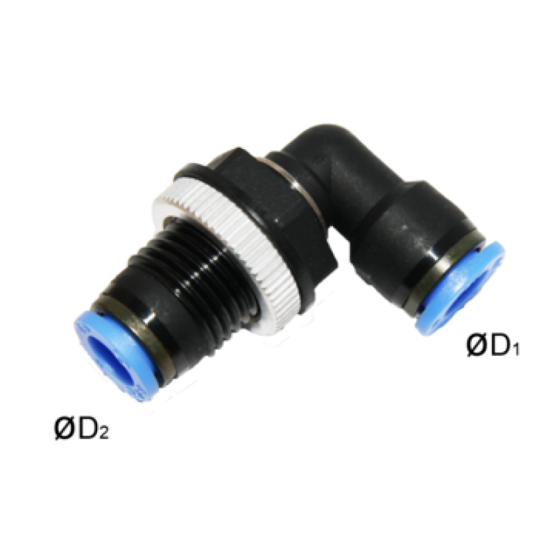 Replacement for E|Q 145-352-2 FITTING, BULKHEAD 5/16 TUBE 90 ELBOW