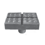Replacement Rubber Pad for Bend Pak 5170105  Molded onto Pad  BH-7475-01