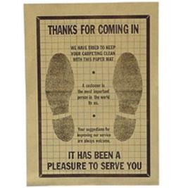 John Dow PFM-500 Floor Mat - Paper - Box 500