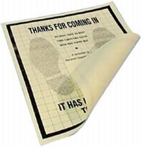 John Dow PFM-500P Plastic Coated Paper Floor Mat - Box 500