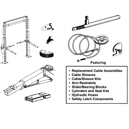Wheeltronics Lift Repair Parts, Please CALL!!! 417-848-6889!!!