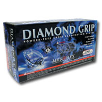 Micro Flex MF300M - Gloves Medium Diamond Grip 100 Per Box