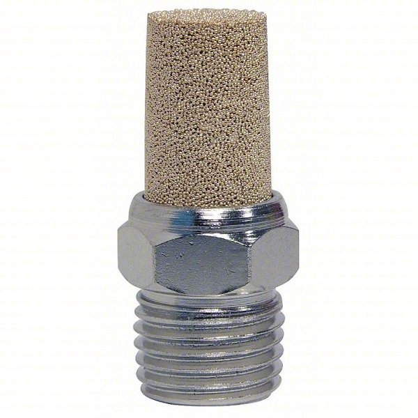 1/8" NPT Sintered Stainless Steel Exhaust Muffler 