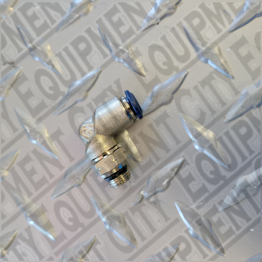 90 Degree Swivel Push Fitting 1/4" UniFit x  1/8" Tube