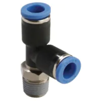 PST 5/16-N02U EPNI 5/16" (8mm) OD Tube x 1/4" NPT - Male Run Tee Connector - Push to Connect Fitting