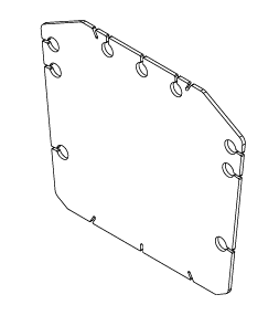 QSP 52-FA5112 2-Post Shim Plate 1/4" Thick