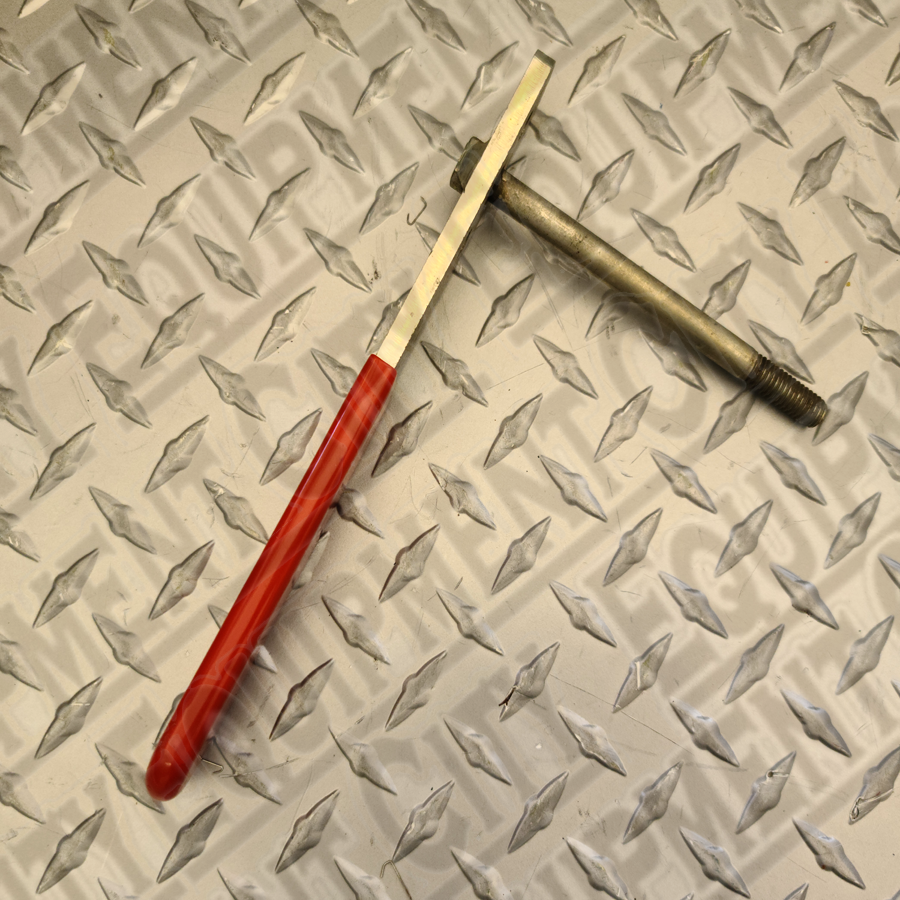 QSP 142-42 Replacement for E|Q Swing Air Jack Pivot Handle Zinc Plated  with Red Cover