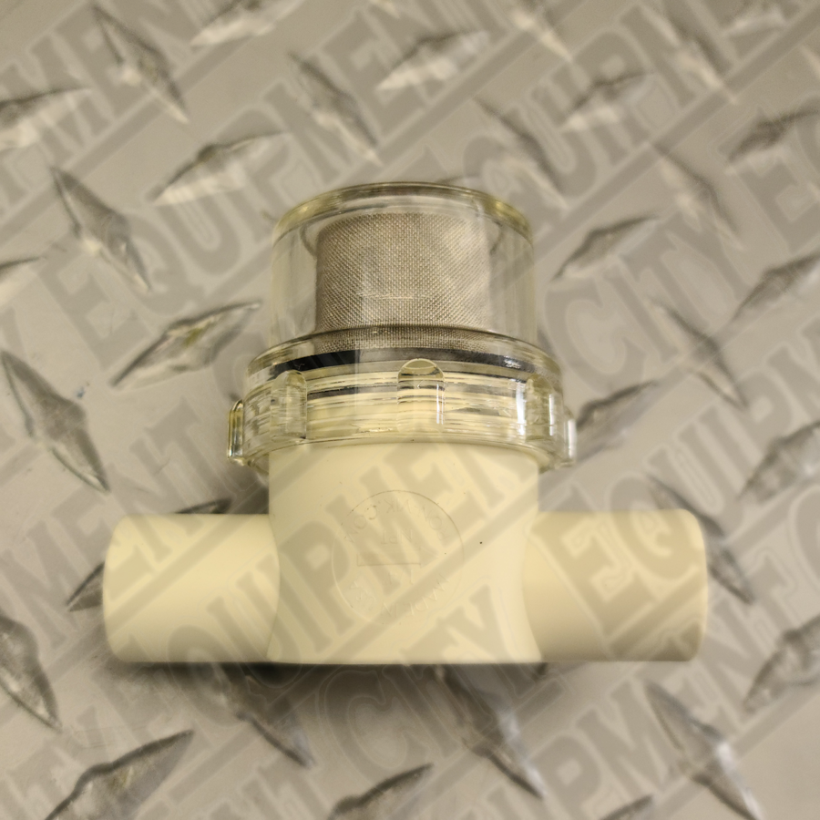 RTI 026-80250-00 Sight Glass  with 1/4" FPT, Screen Filter, & Clear Bowl 319855