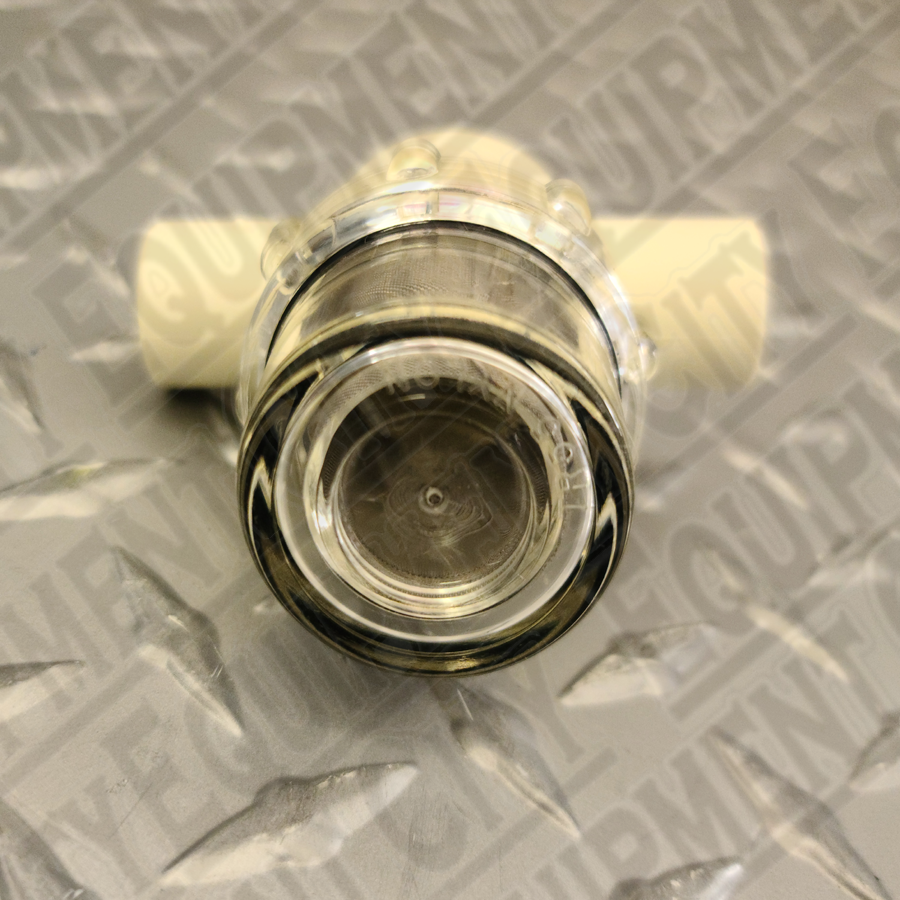 RTI 026-80250-00 Sight Glass  with 1/4" FPT, Screen Filter, & Clear Bowl 319855