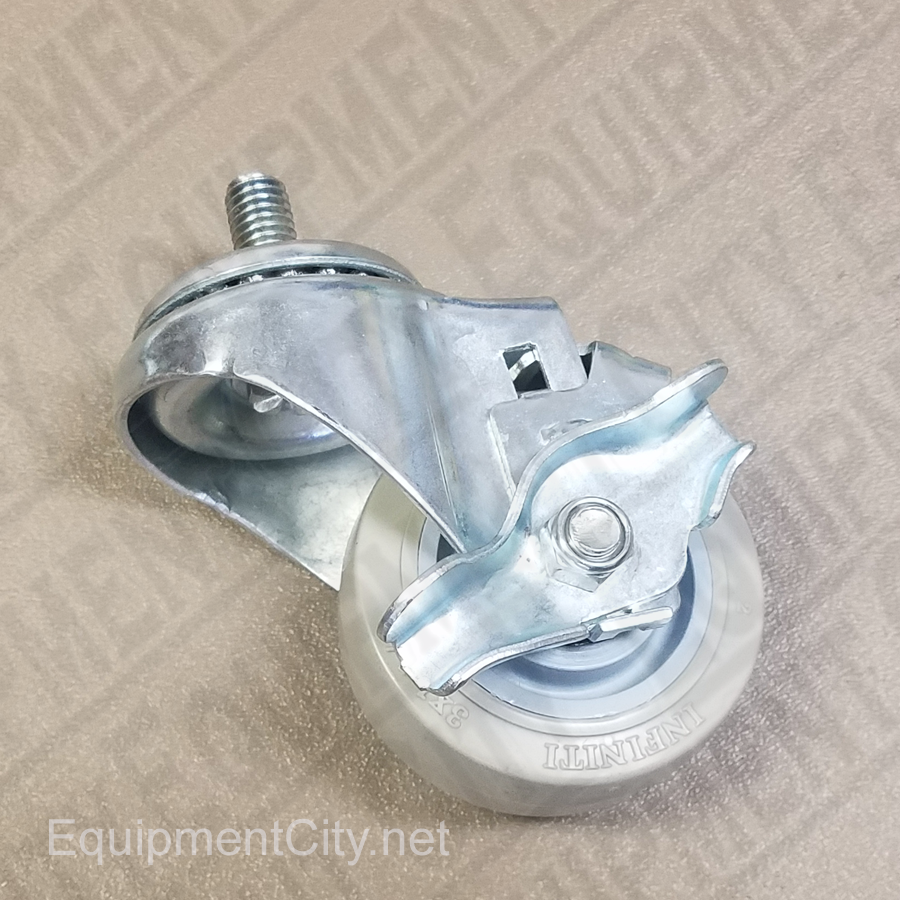 RTI 028 80016 00 Swivel Caster with Brake 3 inch Diameter