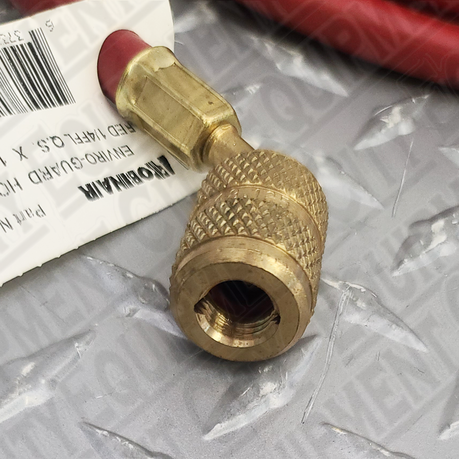 ROBINAIR 19370 REPLACEMENT R-12 96" RED HOSE W/ AUTO SHUT OFF