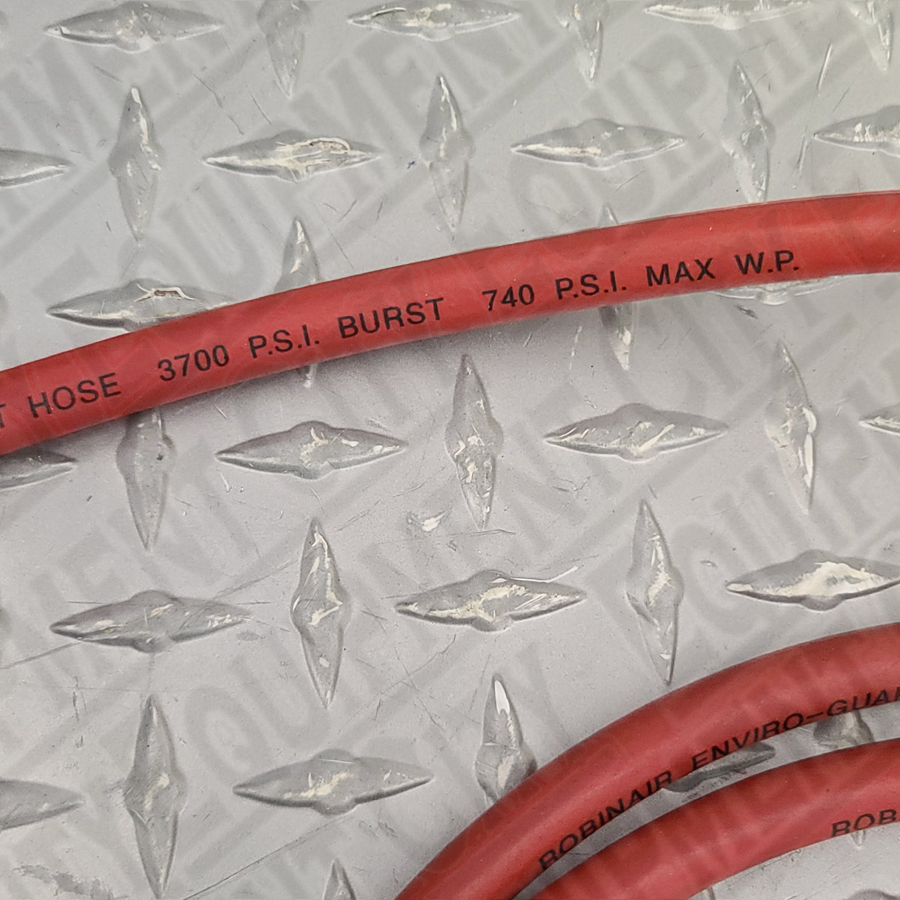 ROBINAIR 19370 REPLACEMENT R-12 96" RED HOSE W/ AUTO SHUT OFF
